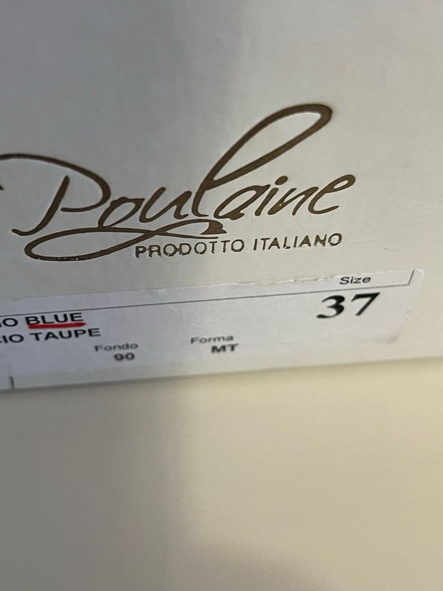 Décolleté donna camoscio blu tacco cm 10