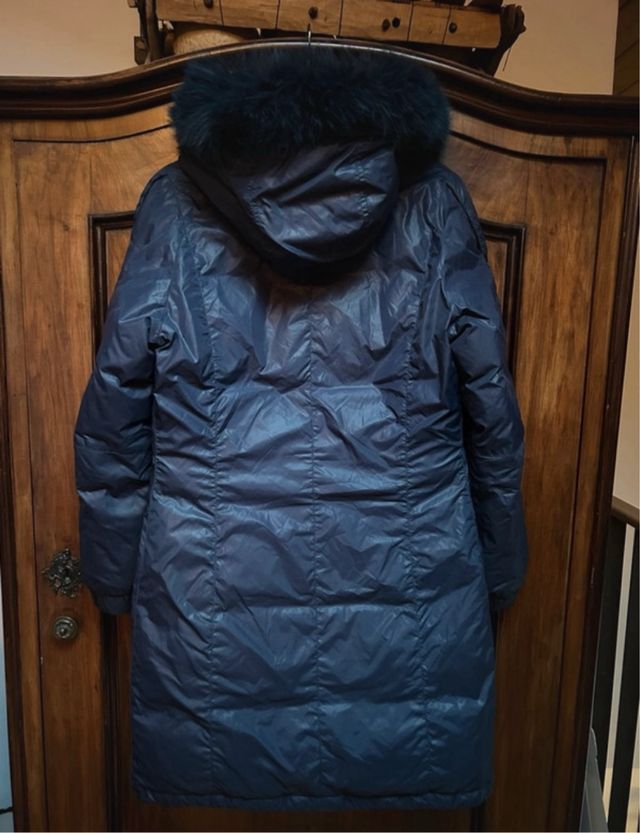 Piumino Liu Jo invernale, vera piuma. Blu, 46