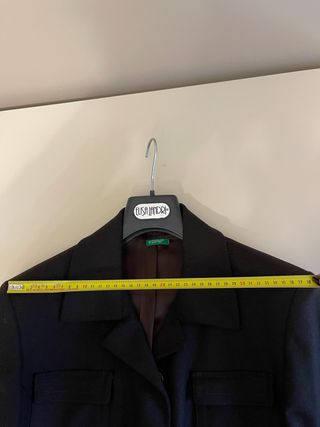 Tailleur donna marrone Benetton taglia 44 lana 65%