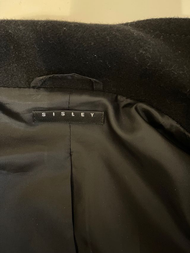 cappotto donna nero Sisley