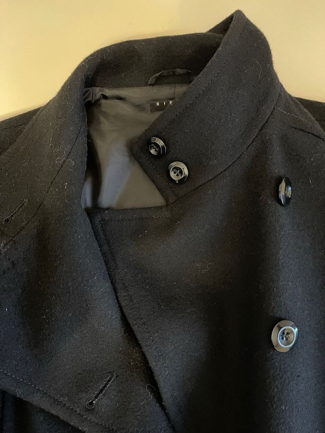 cappotto donna nero Sisley