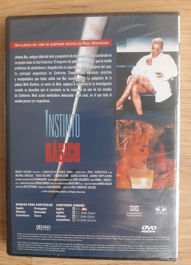 NUEVO DVD INSTINTO BASICO