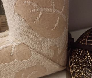 Espejo con marco entelado