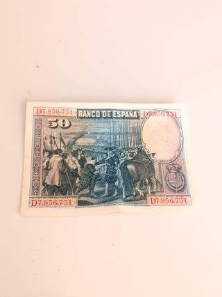 Billete antiguo de 1928