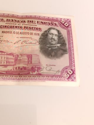 Billete antiguo de 1928