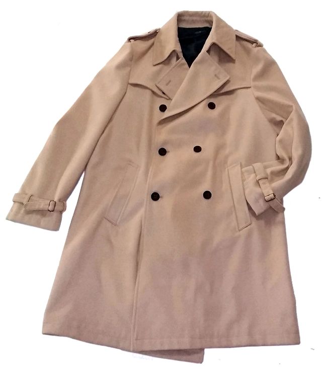 cappotto uomo in panno color cammello