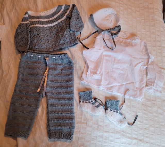 Conjunto de punto de bebé