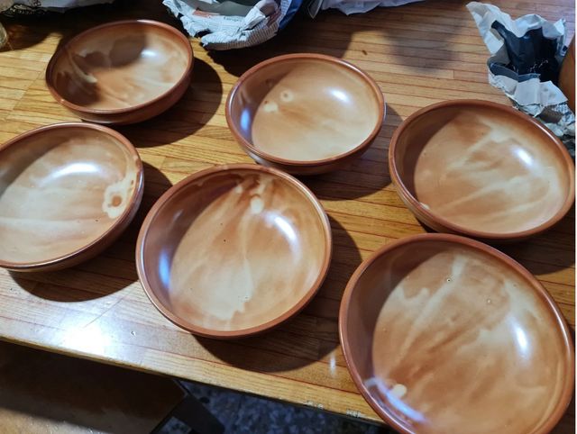 Servizio piatti terracotta spaghetti