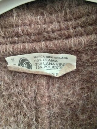 Abrigo vintage lana 