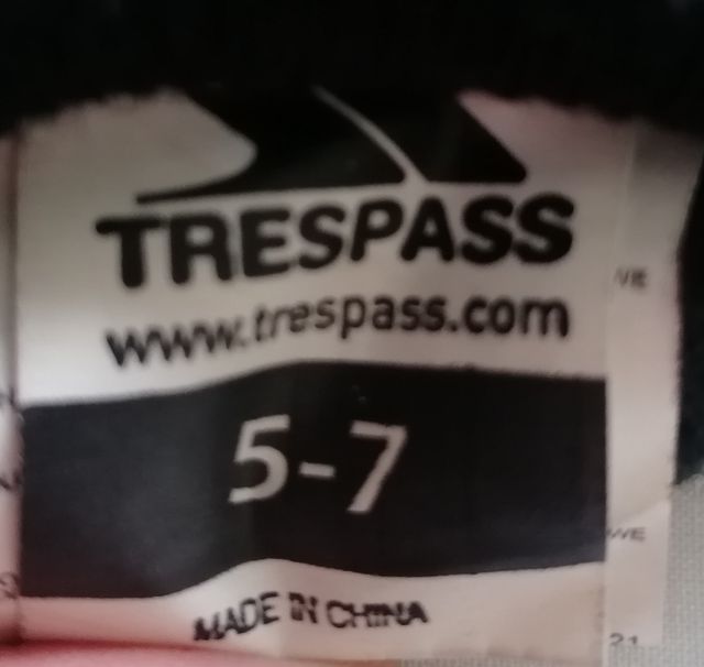 GUANTES NIÑO/A NIEVE TRESPASS TALLA 5 - 7