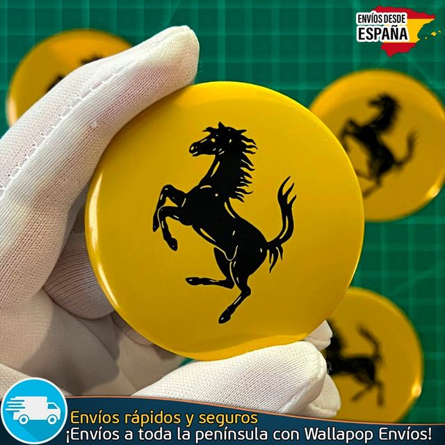 X4 Emblemas Ferrari 56mm Pegatinas Tapacubos