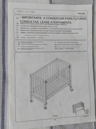 Cuna Micuna 60×120 