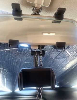 soporte para teléfono del coche espejo