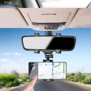 soporte para teléfono del coche espejo