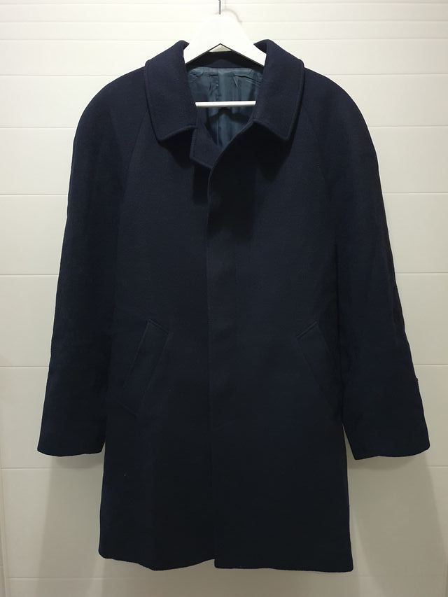 Cappotto Uomo Cashmere Lana Blu XL Cannarile