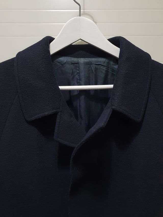 Cappotto Uomo Cashmere Lana Blu XL Cannarile