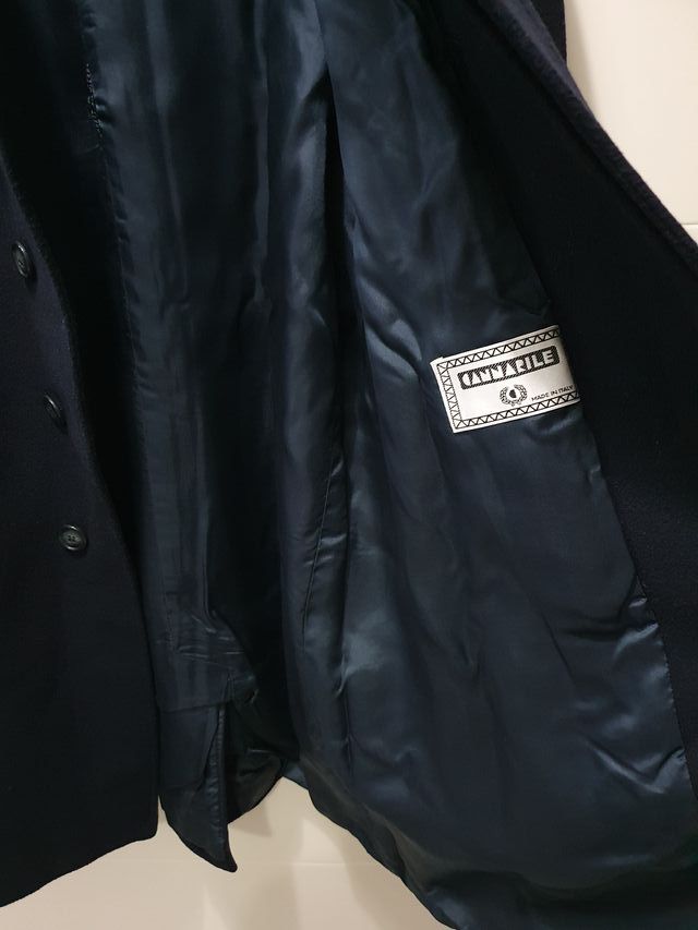 Cappotto Uomo Cashmere Lana Blu XL Cannarile