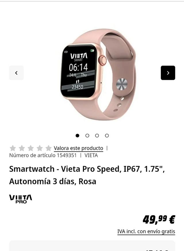 Reloj inteligente SmartWatch