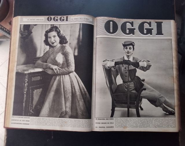 Riviste oggi anno 1951 completo