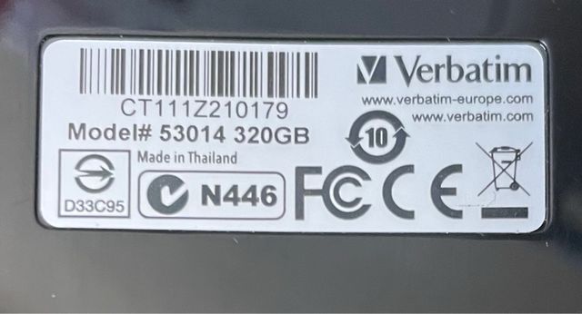 Verbatim 320Gb