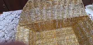 Cesta colore oro