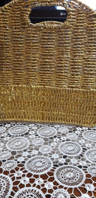 Cesta colore oro