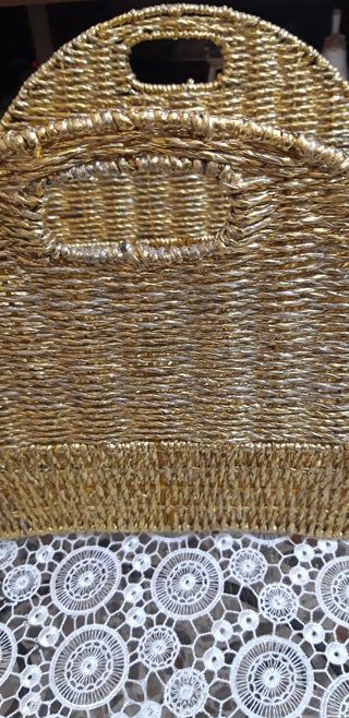 Cesta colore oro