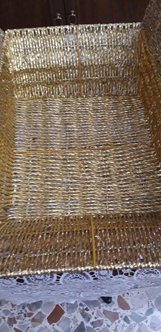 Cesta colore oro