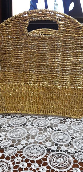 Cesta colore oro