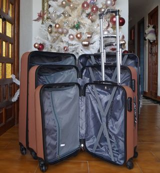 3 Maletas COLORES 8 Ruedas Giratorias