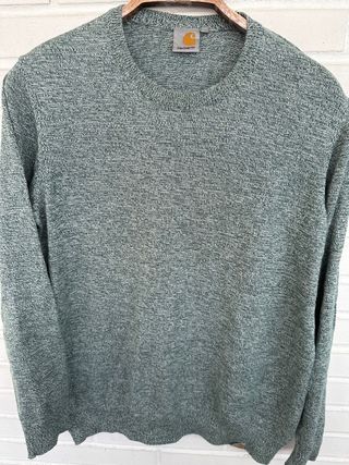 Sueter verde jaspeado CARHARTT talla M 