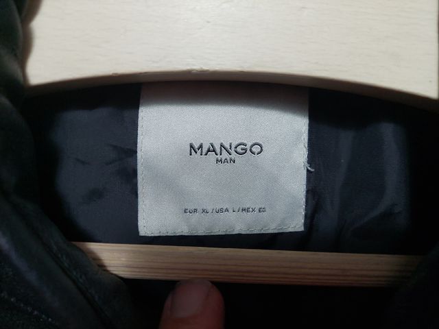 Cazadora polipiel mango