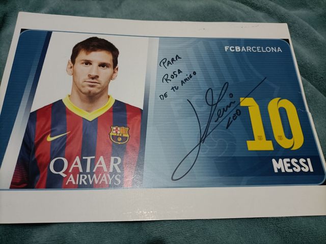 La firma di Messi