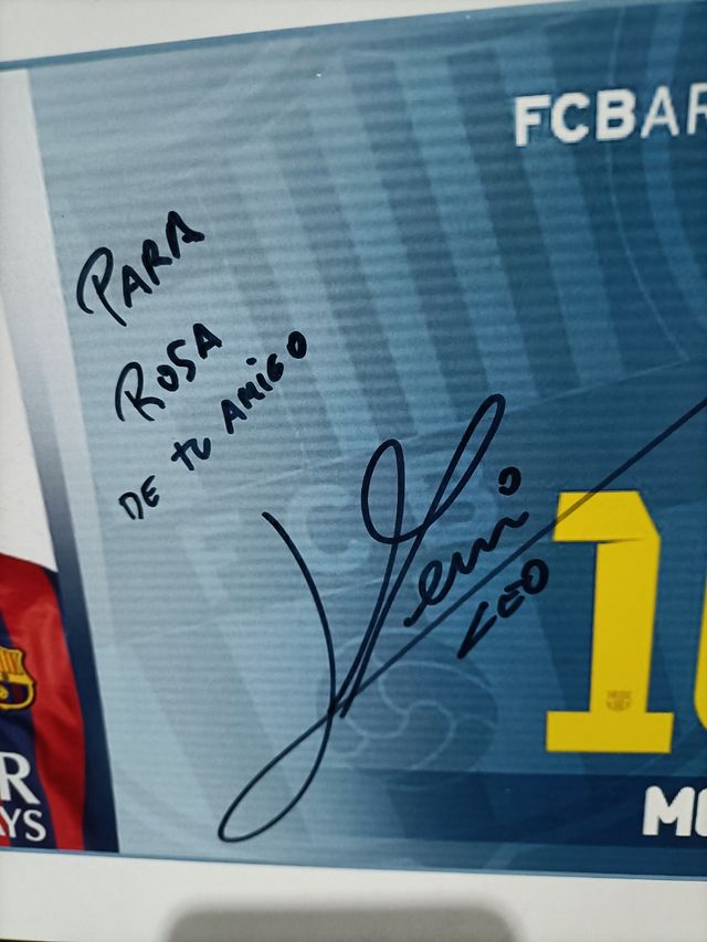 La firma di Messi