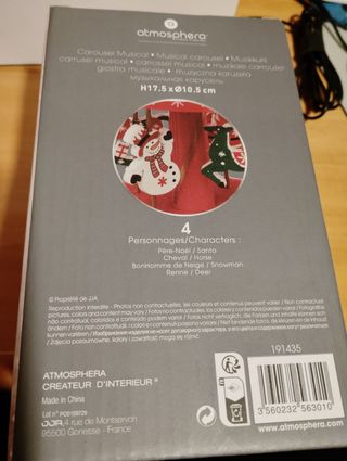 Carrusel musical decoración Navidad