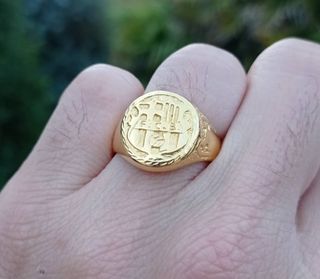 Anillo de oro de 18 del BARÇA 