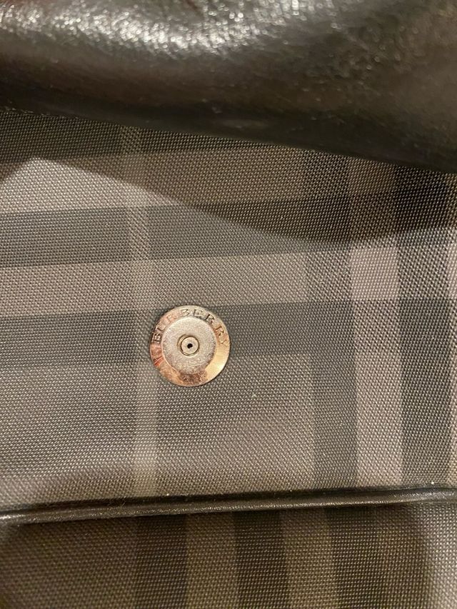 Bandolera original Burberry cuadros gris