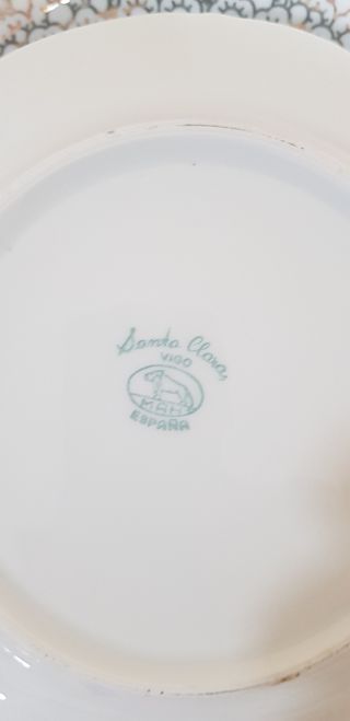 Juego platos santa clara 