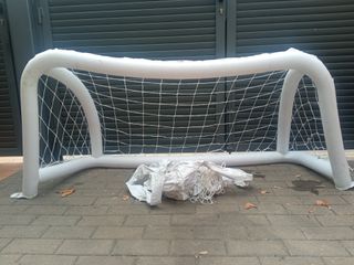 Portería, redes de mesa y baloncesto