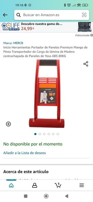 Porteador de paneles