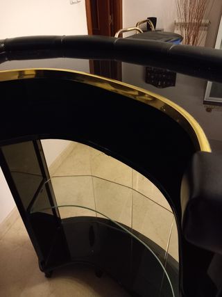 Mueble vitrina y barra bar para salón 