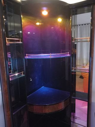 Mueble vitrina y barra bar para salón 