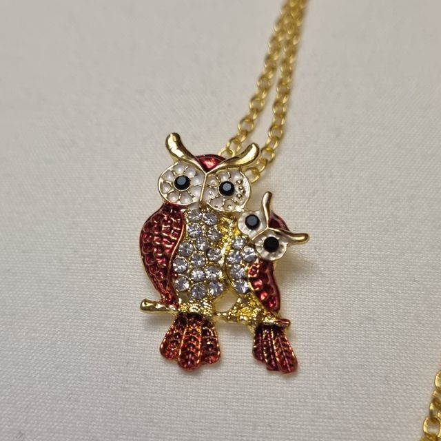 Colgante buhos con cadena NUEVO