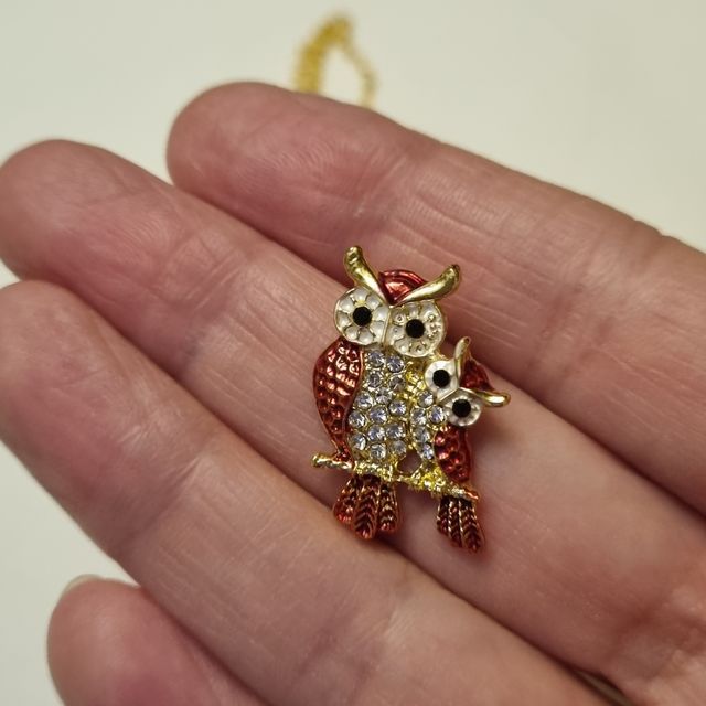 Colgante buhos con cadena NUEVO