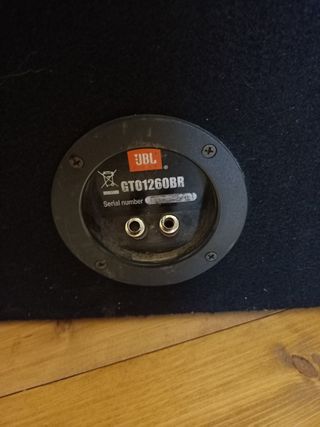 Subwoofer JBL con cajón 