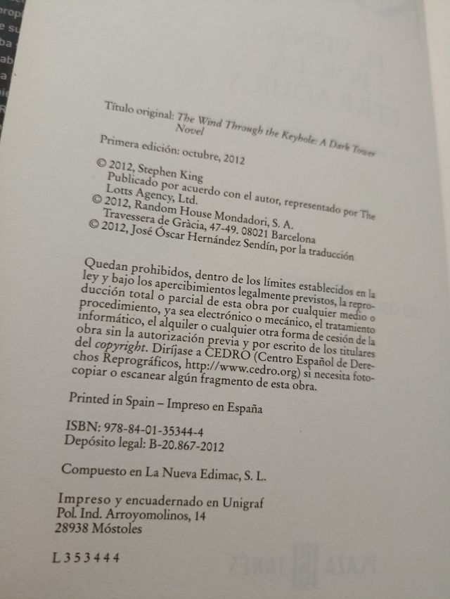 Libro El Viento por la cerradura