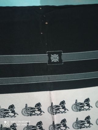 Pañuelo vintage con caballos  carré gri