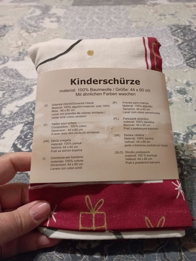 Delantal infantil lote