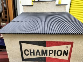 Maqueta garaje Harley Davidson.