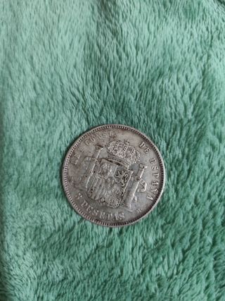 Moneda de 5 ptas 1892 Alfonso xiii